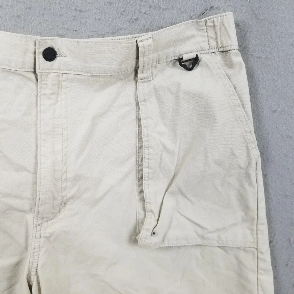 Wrangler Shorts Mens‎ 40 Beige Cargo ATG Angler Fishing 9 Inseam Stretch Outdoor